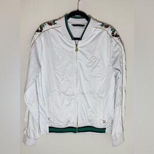 Sean John snake embroidered zip up track jacket • Men’s medium